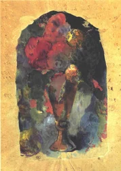 Blumenvase nach Delacroix